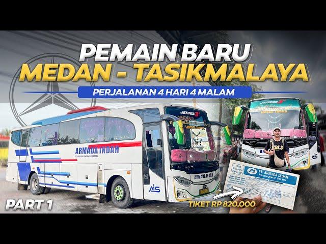 PENDATANG BARU DIJALURNYA ‼️ Medan - Tasikmalaya 4 hari 3 Malam Naik Bus Armada Indah (1/5).