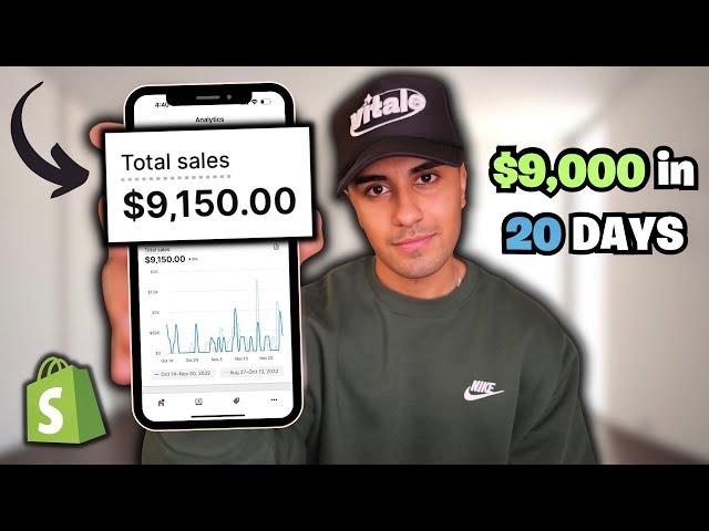 How I Made $9,000 in 20 Days Dropshipping With NO MONEY