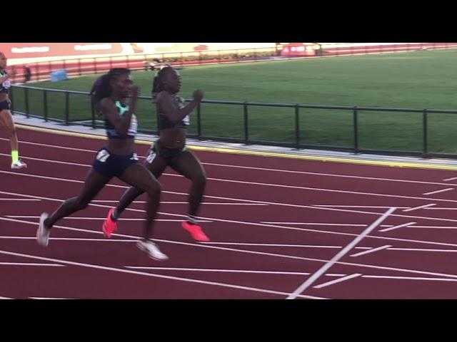 Women's 400m: 2021 Olympic Trials Semi-Final Heat 2: Quanera Hayes, Wadeline Jonathas, K. Whitney