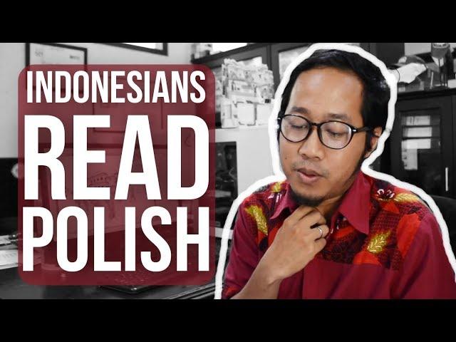 Funny!!! Indonesians read Polish - Globe in the Hat #9