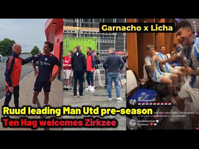 Ten Hag welcomes Zirkzee at Carrington, Ruud Va Nistelrooy leading Man United in Rosenbord preseason