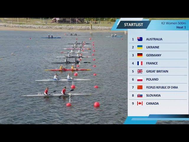 K2 Women's 500m Heat 1 / 2025 ICF Canoe-Kayak Sprint & Paracanoe World Cup Poznan Poland