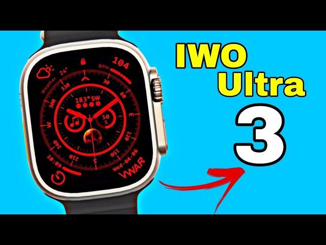 IWO Ultra 3 Smartwatch - Unbox titanium Alloy HD screen.