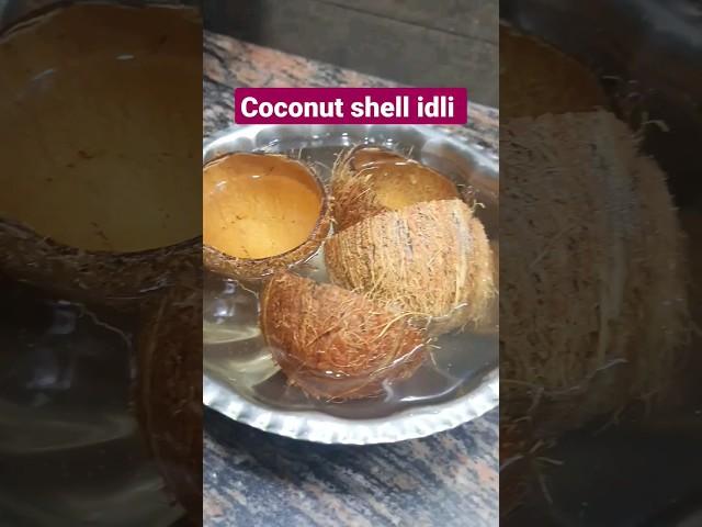 coconut shell idli #shorts #short #youtubeshorts #shortsvideo #trending #youtube #food #foodie #idli