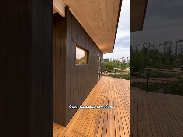 Баня в современном стиле - «хайтек» с чаном для купания #банныйчан #баня #строительство