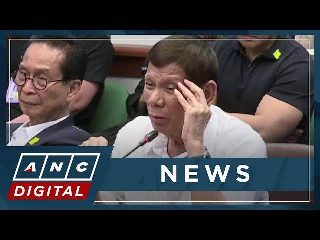 WATCH: PH senators question ex-president Duterte on drug war policy, killings (1/2) | ANC