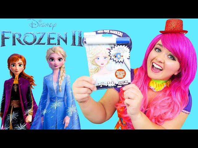 Coloring Frozen 2 Magic Ink Coloring Book Imagine Ink Marker | KiMMi THE CLOWN