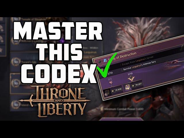 Master the "Survive Lequirus’s Intense Fury" Codex in Throne and Liberty!