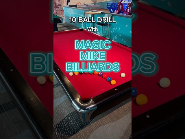 Enjoy this 10 Ball Drill #magicmikebilliards #michaelfrench #10ball #billiards #pool