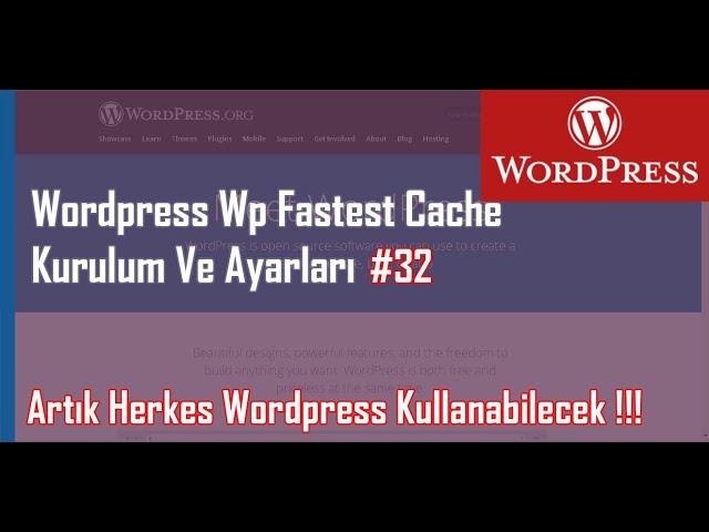 Wordpress Wp Fastest Cache Kurulum Ve Ayarları - Uzmanından Ücretsiz Wordpress Eğitim Seti 32