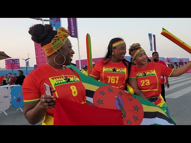  GHANA vs URUGUAY -  Exciting scenes from AL Janoub stadium before the game