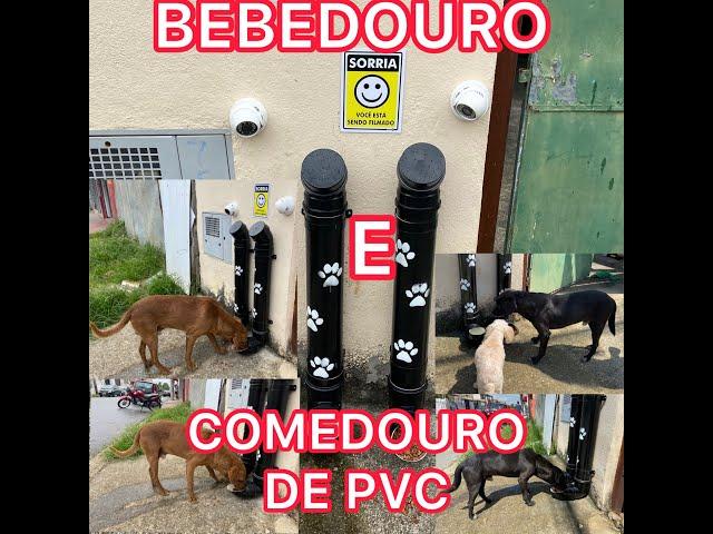 Como fazer comedouro e bebedouro de cano pvc para seu pet!!!