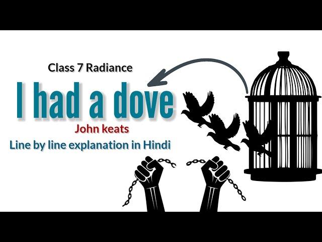 Class 7 Radiance : I had a dove poem by john Keats