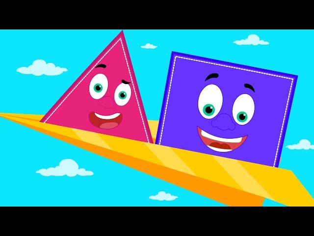 Five Little Shapes | Nursery Rhyme For Kids | Songs For Children