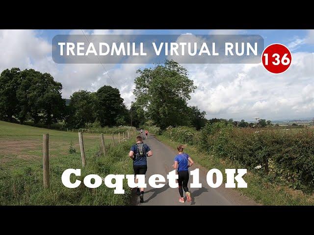 Treadmill Virtual Run 136: Coquet 10K Race