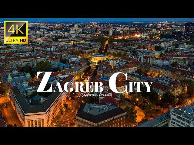 Zagreb, Croatia  in 4K ULTRA HD 60FPS Video by Drone