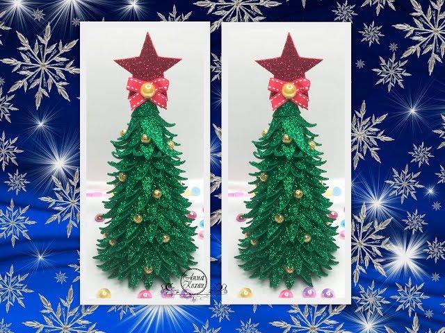 DIY ел Christmas TREE from FOAMIRANA with their handsMaster classChristmas crafts from foamirana