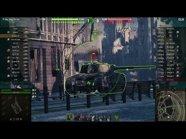 Battle of MALINOVKA / RUINBERG / TANK: VIII-Progetto 54 / World of Tanks  Gaming