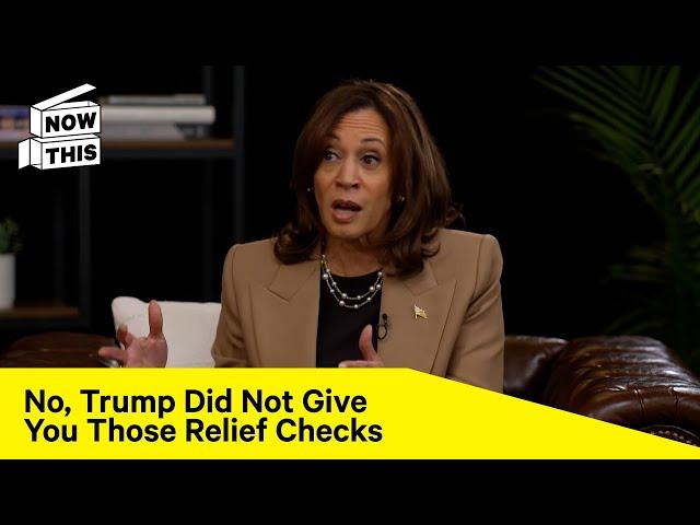 Kamala Harris Sets the Record Straight on Trump Stimulus Checks