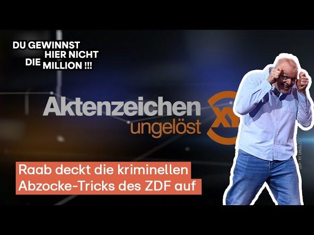 Hier fällt das Kartenhaus des ZDF zusammen | Du gewinnst hier nicht die Million bei Stefan Raab