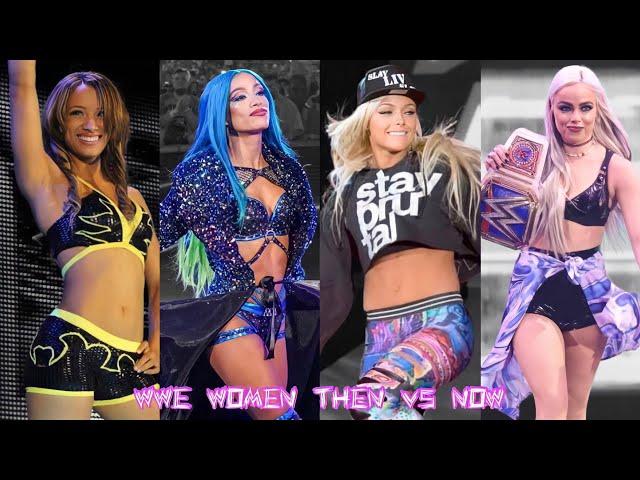 WWE Women Then Vs Now Entrances | Mr WWE Fan |