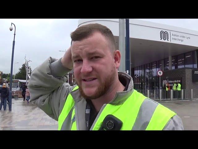 Not Allowed To Film The Buses Tameside Ashton Under Lyne Bus interchange England UK