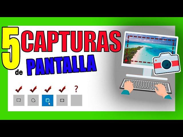 🟩𝟱 FORMAS para CAPTURAR tu PANTALLA en PC | las MÁS EFICIENTES