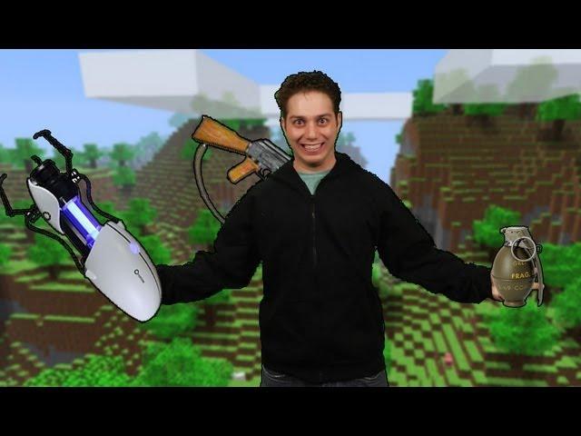 MineCraft Plus Portal Gun Equals Awesome!