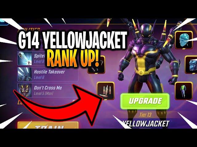 *NEW* G14 YELLOWJACKET RANK UP & GAMEPLAY! - MARVEL Strike Force - MSF