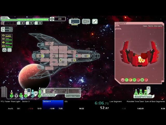 FTL Any% Speedrun in 13:10