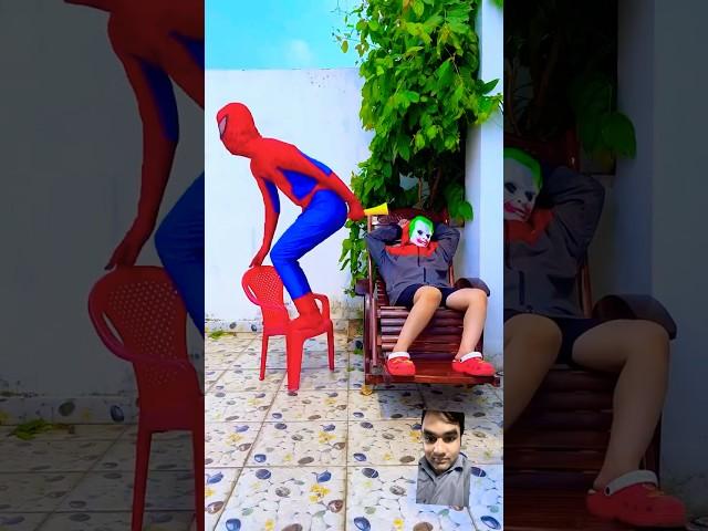 Spiderman and  joker comedy video #shorts #wala #dj #cartoon #anaya #dadu #daarajfamily