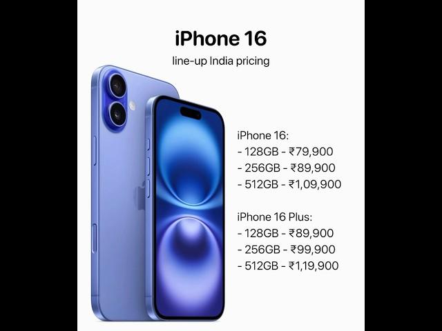 iPHONE 16 price in india | Does it Worth ? #shorts #iphone16 #iphone16pro #price #techshorts