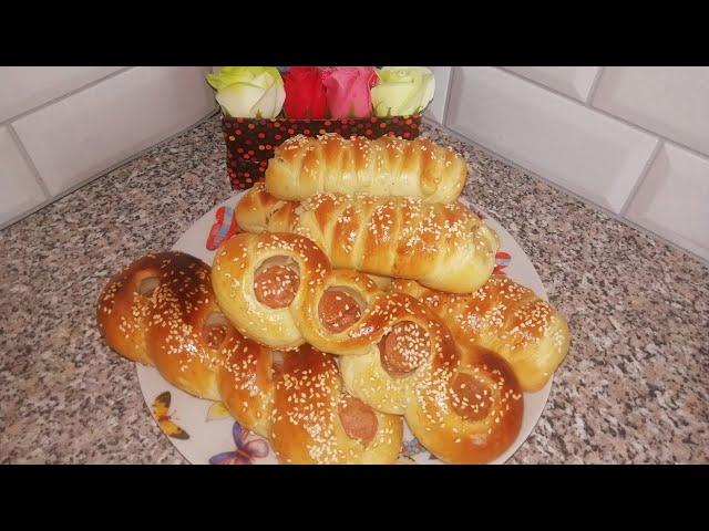 Сосиска в тесте в духовке/бюджетное тесто