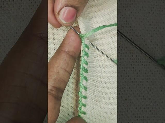 simple borderline pattern #embroiderytutorial #handembroidery