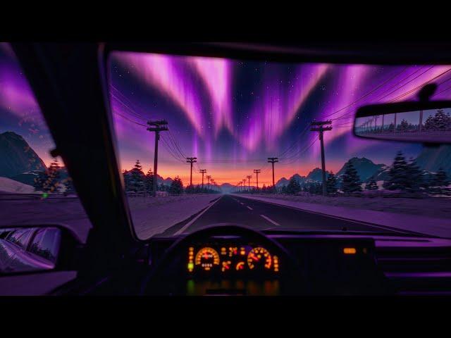 Northern Lights Drive - 12 Hours - 4K 60fps