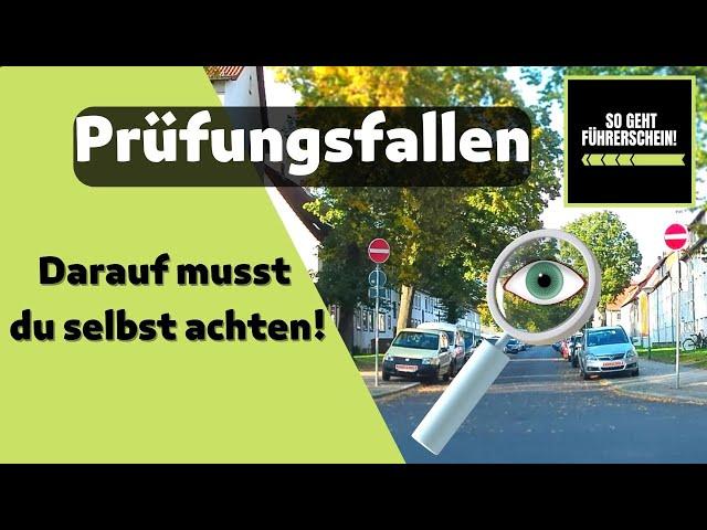 Prüfungsfallen! Daran musst du in der Prüfung selbst denken! - Führerschein