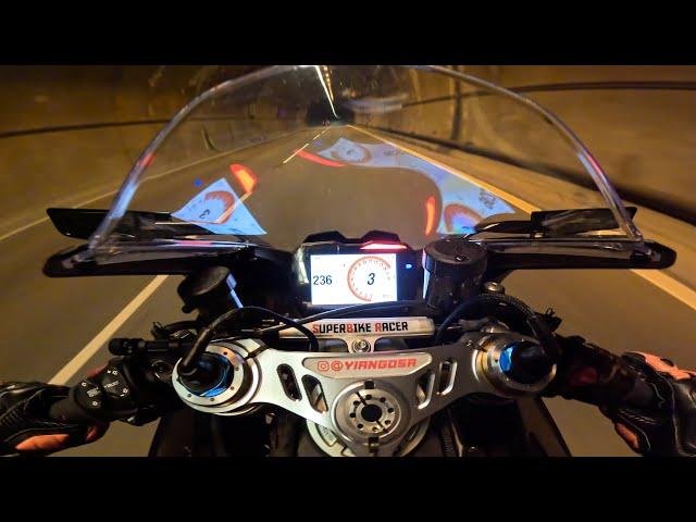 Ducati Panigale V4 Akrapovic RAW Sound Top Speed