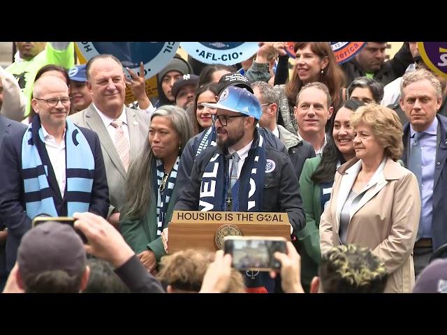 Mayor Eric Adams Delivers Remarks at NYCFC Rally for Willets Point Transformation