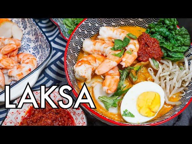 The ULTIMATE Singapore Laksa recipe with the perfect Sambal!