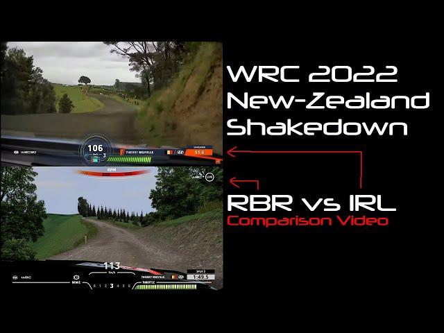 RBR vs Real Life | Onboard WRC 2022 New Zealand Shakedown