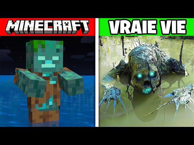 TOUT LES MOBS de MINECRAFT deviennent RÉALISTE !