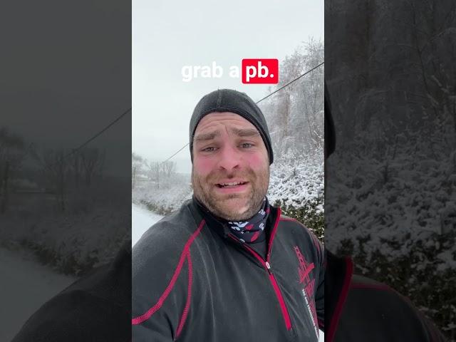 How To Run In The Snow ️ #shorts