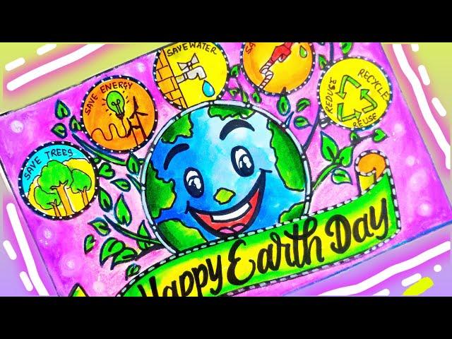 Earth Day Drawing/Earth Day Poster Drawing/World Earth Day Drawing/Environment Day Drawing