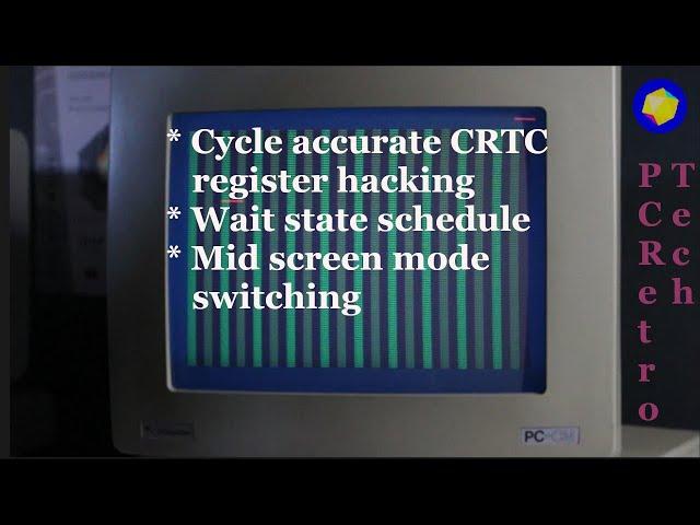 Studying the Amstrad PC1512 Graphics Chip