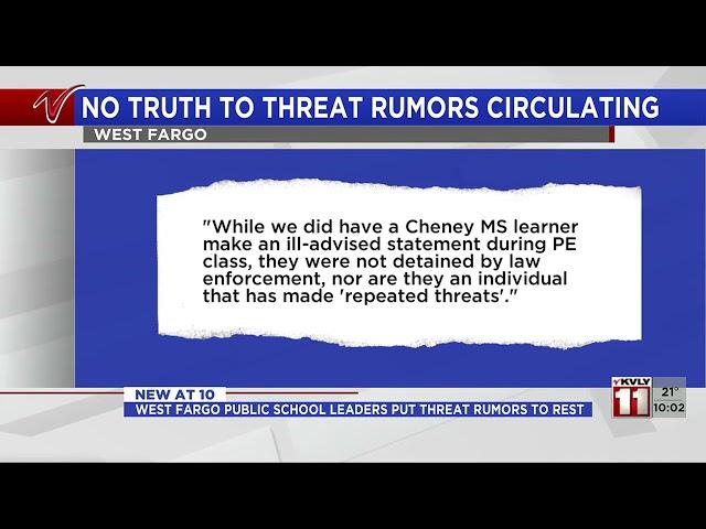 WFPS puts threat rumors to rest