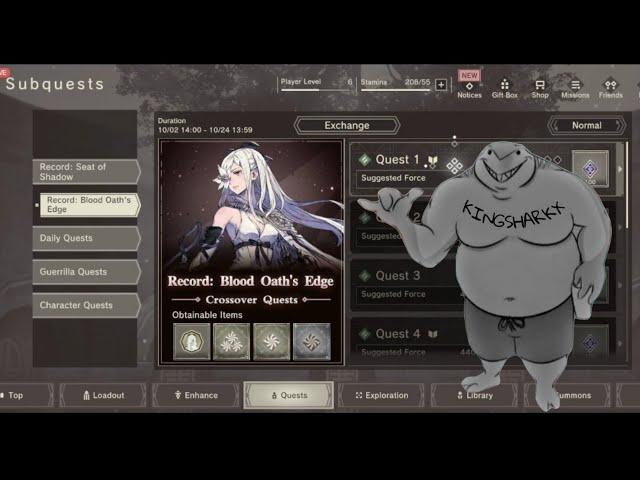 NieR Reincarnation: Subquest Record: Blood Oath's Edge | Walkthrough