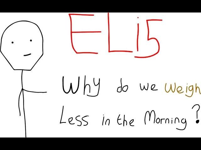 Why Do We Weigh Less In The Morning - Explain Like I'm Five (ELi5)