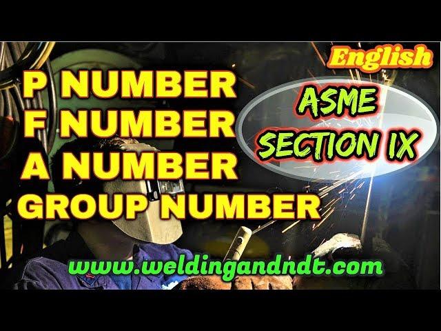 [English] P-number, F-number, A-number and Group number in Welding