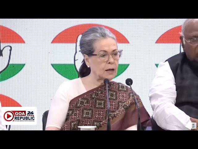 #SoniaGandhi gets angry #GoaRepublic24taas #goanewsupdate