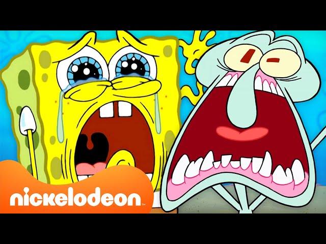 Губка Боб | Губка Боб ПСИХУЕТ 51 минуту подряд  | Nickelodeon Cyrillic